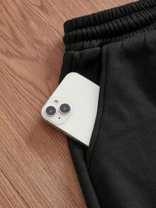 SWAVVY Men's Casual Hooded Long Sleeve Sweatshirt And Pants Clothes Set, For Fall Winter