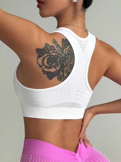 Powerista Dam Casual Sport Mesh-BH (Sömlös)