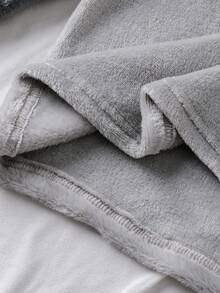 2pcs/Set Teenage Boys Casual Plush Fleece Raglan Sleeve Contrast Color Top And Pants Loungewear Set, Autumn/Winter Gray Pajama Set Long Sleeve Pajama Sets - Grey - View 7