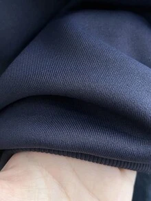 1pc Teen GirlSweatshirt With Collar Splice, Long Sleeve, Ribbed Cuffs And Hem, Casual Urban College Style Sweatshirt, Autumn