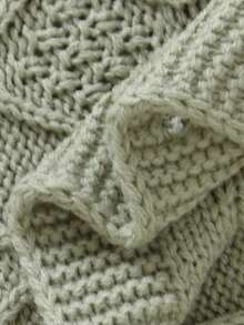 SHEIN 新生儿婴儿蓝色彼得潘领毛衣连体裤，绅士风小翻领连体裤，休闲简约 - 綠色 - 查看 6