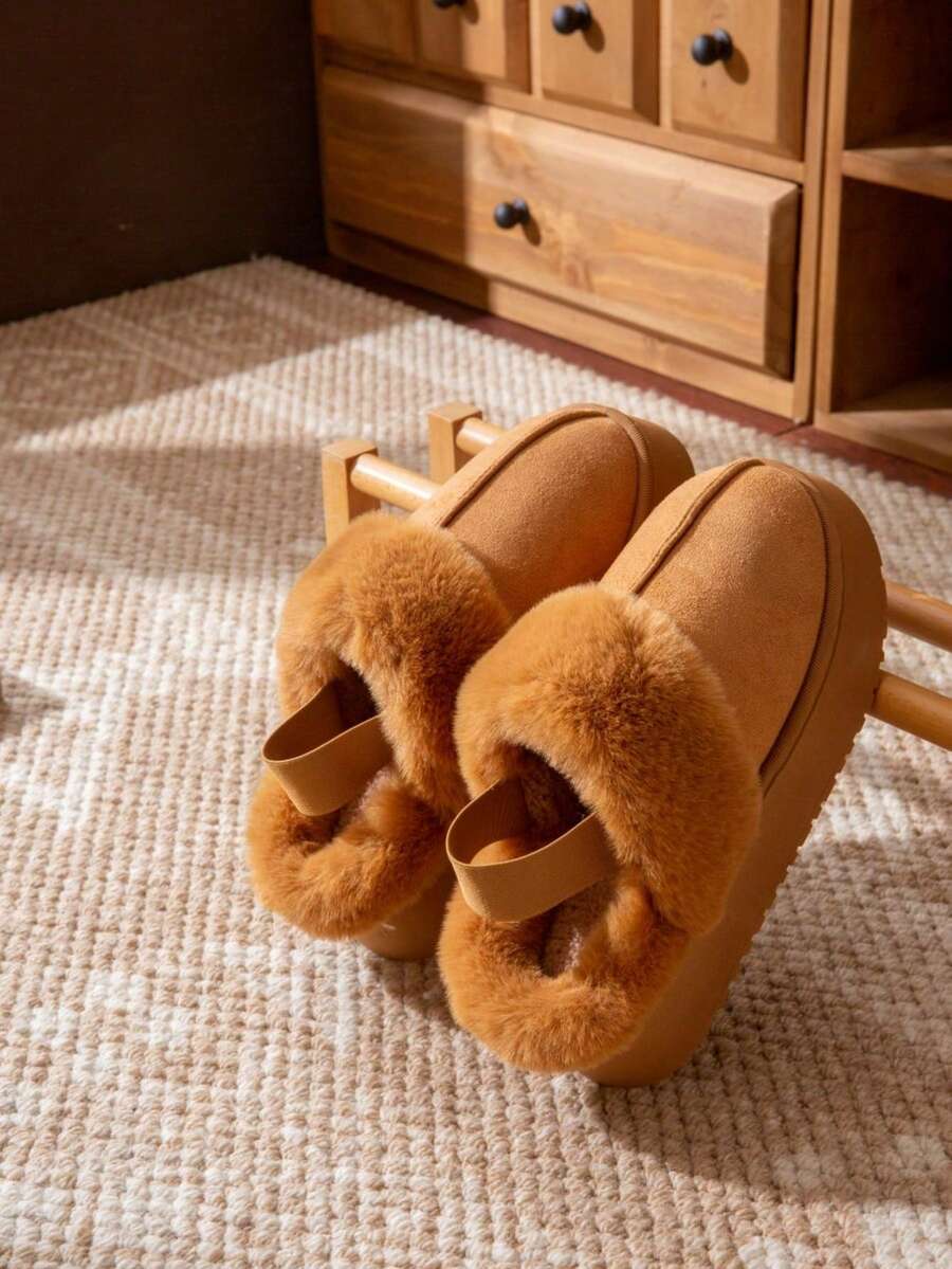 女士家居拖鞋 - 棕色 - 查看 1