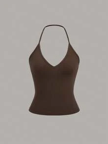 Sweetra 3pcs Women's Sleeveless Solid Color Camisole Set With Adjustable Spaghetti Straps, Versatile - Multicolor - View 6