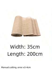 Natural Burlap Jute Ribbon Fabric Table Runners Roll 12-35cm 78.74Inch Runners For Rustic Farmhouse Home Decor,Bouquet Packaging - Multicolor - View 15