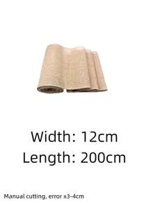 Natural Burlap Jute Ribbon Fabric Table Runners Roll 12-35cm 78.74Inch Runners For Rustic Farmhouse Home Decor,Bouquet Packaging - Multicolor - View 14