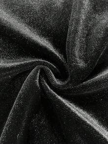 Franclia Áo thun nữ tay dài cổ bẻ phối ren màu đen thời trang trở lại trường học dành cho giáo viên - màu đen - Xem 6