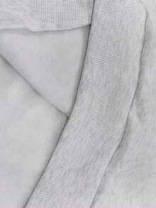 2 Stücke Teenager Mädchen Casual Einfarbig Grafik Muster Oversized Kapuzenpullover und Hose Set