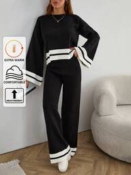 EURMUSE 2 pezzi/set tuta casual da donna con felpa e pantaloni a gamba ampia, moda streetwear stile petite, nuovi arrivi primavera autunno 2025