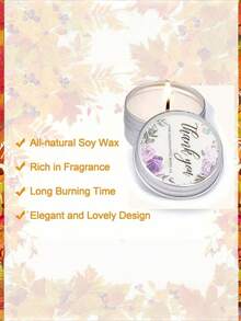 1/10/20 Pcs Wedding Candles Gift Wedding Favors For Guests Lavender Scented Soy Wax Candle Aromatherapy Candle Favors For Bridal Shower Rustic Wedding Party Guests Bride, Elegant Flower, Fall In Love, Sunflowers, Green Leaf Halloween, Spooky, Autumn, Festival, Holiday , Winter, Holiday, Festival,Room Decor,Gifts Birthday Graduation - Multicolor - View 3