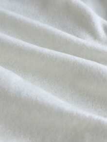 EURMUSE Minimalist Button Front Loungewear Pajama Set – Soft Two Pieces Long Sleeve Top & Wide Leg Pants In Solid White - Beige - View 6