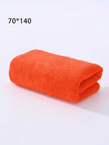 SHEIN 1 pieza/2 piezas Toalla de terciopelo coral, súper suave y absorbente, sin pelusa para baño, playa, hogar, piscina, salón, decoración de otoño, vuelta al colegio, 27.5x55, 27.5x70, 35x67cm