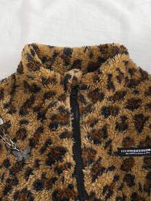 1 件女童超大立领半拉链羊毛套头衫，休闲，秋冬