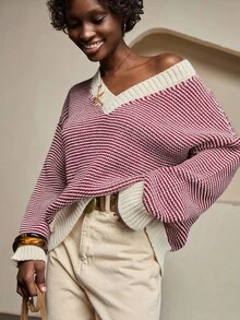 Bóhologie Soft And Stylish Knit Sweater And Top Set,Jumper,Cream Jumper,Jumpers For Women,Jumpers,Black Jumper,Womens Jumper,White Jumper,Women's Jumper,Women's Jumpers,Winter Clothes - Burgundy - View 4