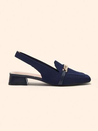 CUCCOO BASICS CUCCOO Fashionable Versatile Commuting Backstrap Flat Loafers