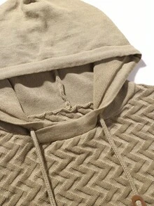Manfinity Homme sweat-shirt à capuche casual unicolore pour homme - Tabac - Voir 4