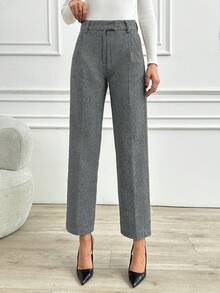 EURMUSE Women Solid Color High Waist Carrot Pants - Multicolor - View 1