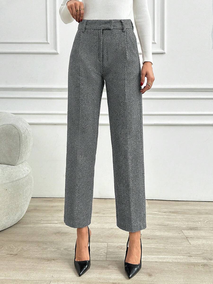 EURMUSE Women Solid Color High Waist Carrot Pants - Multicolor - View 1