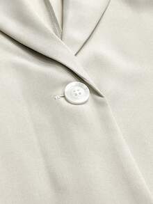 Regalyn Plus Size Women's Solid Color Lapel NeckLong Sleeve Casual Jacket Winter Fall Autumn