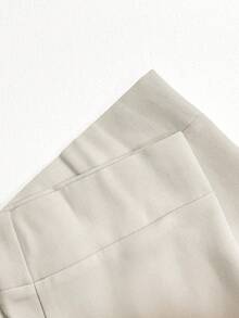 Regalyn Plus Size Women's Solid Color Lapel NeckLong Sleeve Casual Jacket Winter Fall Autumn