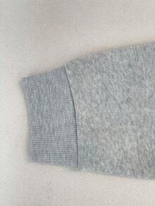 Airaco 男士休闲 Polo 领长袖卫衣，秋季款 - 灰色 - 查看 4