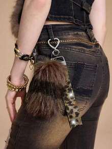 ROMWE Goth Bag Charms - Brown - View 16