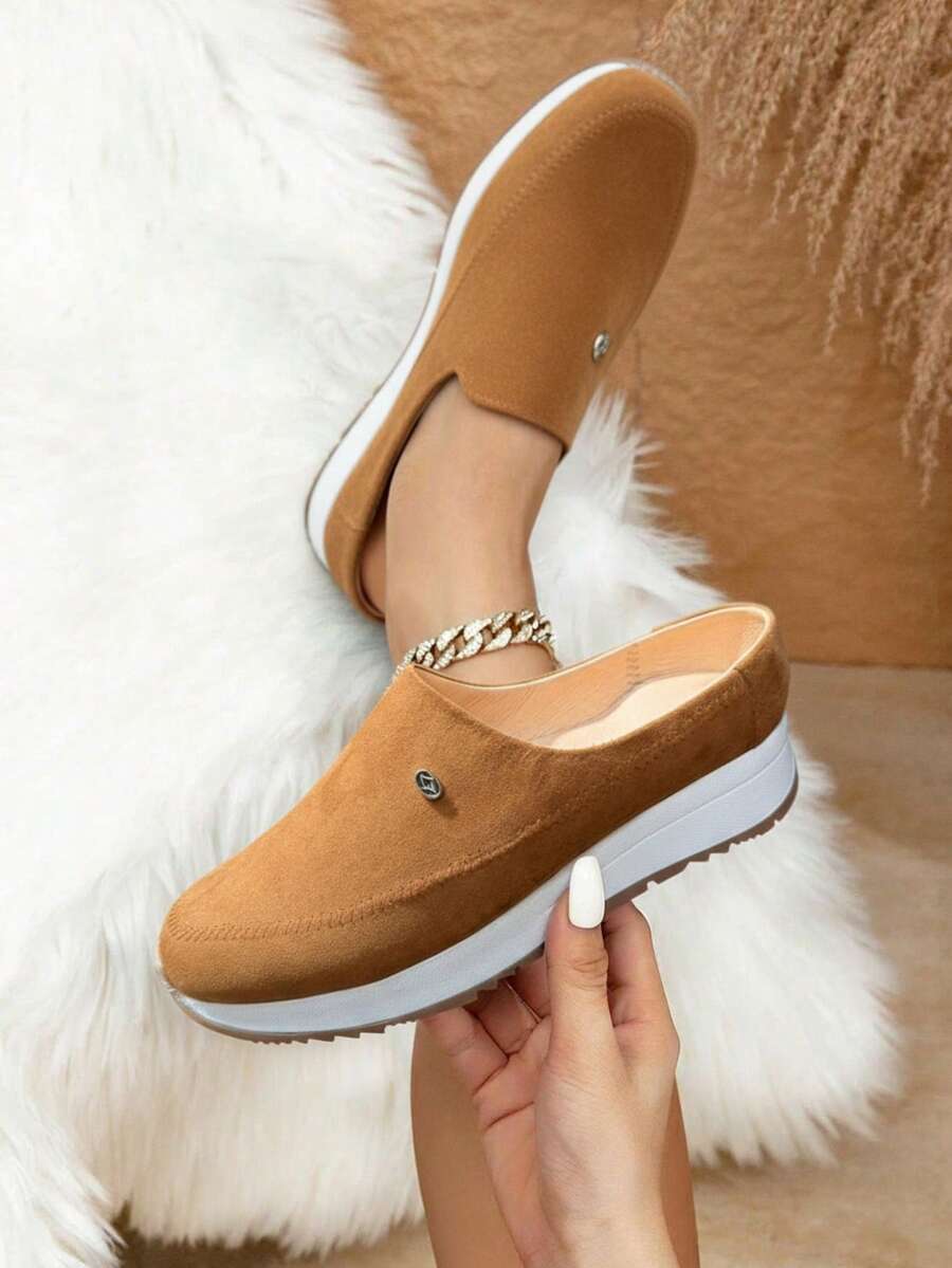 Women Loafers Shoes - Brown - View 1