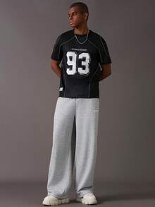 STYNVO 男士宽松休闲运动裤，百搭街头风格慢跑裤，适合街头潮流、日常休闲、周末出游、音乐节、社交聚会等各种场合。这款裤子是男士衣橱必备的百搭单品，也是送给男朋友或老公的绝佳礼物。超大码运动裤，男士宽版运动裤，Pro Club 运动裤，灰色宽松运动裤 - 灰色 - 查看 5