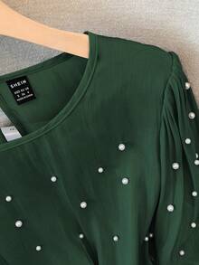 GlowEve Standard Size Women's French Luxury Beaded Blouse