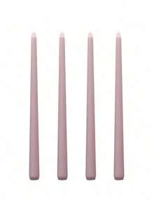 Una caja de cuatro velas sin humo de 25 cm de largo con degradado de color, velas para fiestas, velas para cena a la luz de las velas, decoración del hogar, velas de cumpleaños, una variedad de colores, fiestas de banquete, bodas románticas, decoración de salones - Multicolor - Ver 51