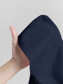 Ontre 女士简约舒适风格，女士两件套睡衣套装，都市通勤商务休闲装，办公室服装，女士教师装，女士优雅装，外套 - 藏蓝色 - 查看 9