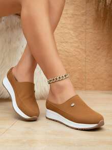 Women Loafers Shoes - Brown - View 2