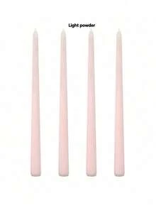 Una caja de cuatro velas sin humo de 25 cm de largo con degradado de color, velas para fiestas, velas para cena a la luz de las velas, decoración del hogar, velas de cumpleaños, una variedad de colores, fiestas de banquete, bodas románticas, decoración de salones - Multicolor - Ver 27