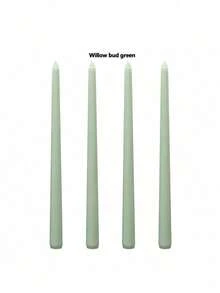 Una caja de cuatro velas sin humo de 25 cm de largo con degradado de color, velas para fiestas, velas para cena a la luz de las velas, decoración del hogar, velas de cumpleaños, una variedad de colores, fiestas de banquete, bodas románticas, decoración de salones - Multicolor - Ver 20