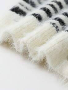 Elenzga كارديجان قصير مخطط فرائي للنساء، خريف/شتاء