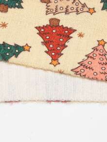EMERY ROSE Pullover in Große Größen für Frauen mit Weihnachtsbaum Muster - Aprikosenfarben - Übersicht 4