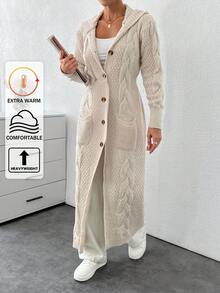 SHEIN Tall Cardigan With Detail And Long Special Button Detail+ 480,Cardigans For Women,Petite Cardigans,Cardigans