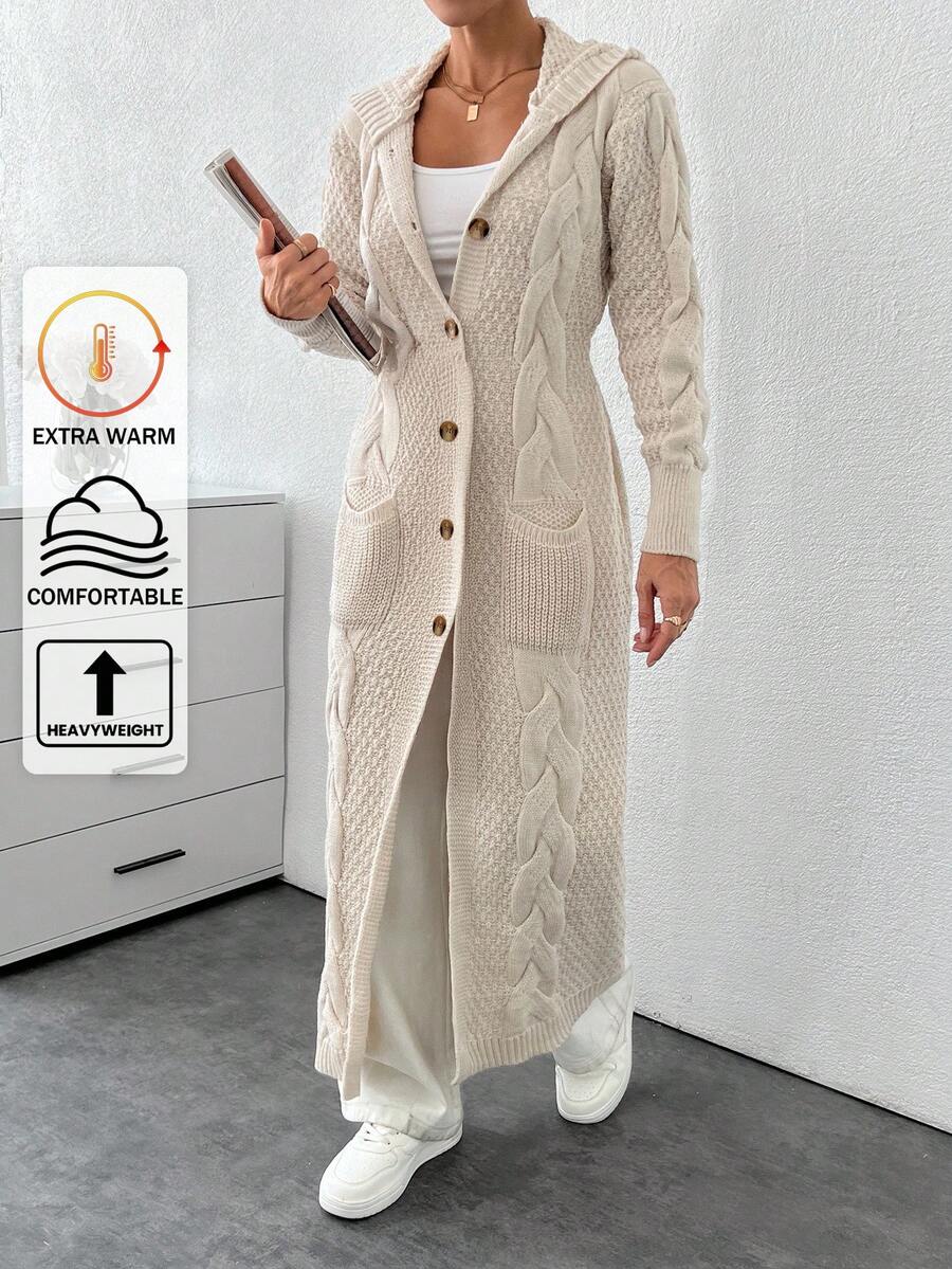 SHEIN Tall Cardigan With Detail And Long Special Button Detail+ 480,Cardigans For Women,Petite Cardigans,Cardigans