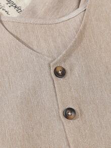 SHEIN 3pcs Toddler Boys' Formal Suit Set: Includes 1 Solid Color Casual Loose Long Sleeve Blazer Jacket With Fake Pockets And Buttons, 1 Vest, And 1 Elastic Waist Casual Pants. No Shirt, No Tie Accessories. This Business Gentleman Style Long Sleeve Suit Set Is Designed To Be Elegant, Simple And Generous, Suitable For Birthday Parties, Evening Events, Weddings, Christenings, Back To School Season And Holidays. - Multicolor - View 7