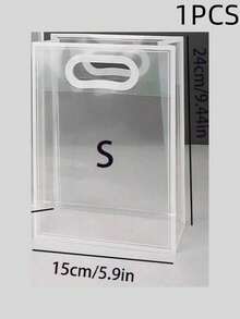 20个/10个/3个/1个可重复使用透明PVC礼品包装袋，不含丝带。适用于新娘派对、婚礼、生日、购物、简约家居装饰、透明手柄礼品袋、透明婚礼礼品袋、团体礼品袋、节日派对用品、复活节礼物、圣诞节礼物 - 彩色 - 查看 23