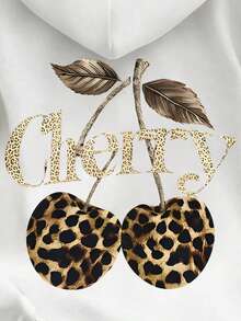 SHEIN Casual Loose Fit Drop Shoulder Long Sleeve Sweatshirt For Women - White - View 5