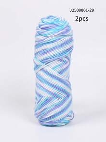 Sợi nhuộm tie-dye nhiều màu, độ dày trung bình, trọng lượng 200g, thích hợp để đan, móc, làm áo len ấm áp, khăn quàng cổ, áo khoác, khăn choàng, áo khoác ngoài, đồ thủ công mỹ nghệ, chăn, v.v. Vào mùa thu/đông, 1 cuộn = 2 quả = 200g - Nhiều màu - Xem 14