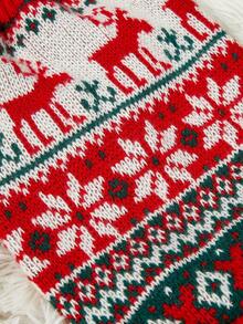 PETSIN 1 Áo len Giáng sinh cho thú cưng mèo và chó họa tiết nai sừng tấm hình học Fair Island thời trang Jacquard cổ điển co giãn thoải mái ấm áp cho chó - Nhiều màu - Xem 4
