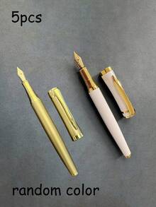 High - Quality Textured Writing Fountain Pen, Cap - Removing Writing & Calligraphy Practice Pen - White - View 10