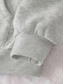 INAWLY sweat-shirt à capuche décontracté et ample avec imprimé lettres et cerises pour femmes