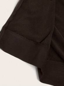 SHEIN ICON Women's Casual Retro Fitted Fur Collar Hooded Regular Jacket Autumn Winter Clothes For Women