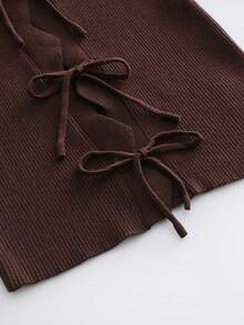 Islaluna Women's Asymmetrical Solid Color Fitted Knit Cardigan, Autumn/Winter