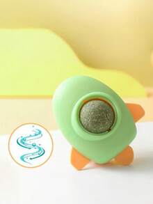 PETSIN Spinning Catnip Ball Toy Rocket Flying Saucer Kitten Self-Hi And Boredom Tease Cat Toy - Multicolor - View 13