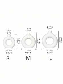 1 件/2 件白色圆形哑光花瓶，现代家居装饰，简约北欧波西米亚风格，适合婚礼、餐桌、派对、客厅、卧室礼物生日毕业 - 彩色 - 查看 9