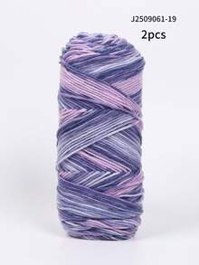 Sợi nhuộm tie-dye nhiều màu, độ dày trung bình, trọng lượng 200g, thích hợp để đan, móc, làm áo len ấm áp, khăn quàng cổ, áo khoác, khăn choàng, áo khoác ngoài, đồ thủ công mỹ nghệ, chăn, v.v. Vào mùa thu/đông, 1 cuộn = 2 quả = 200g - Nhiều màu - Xem 27