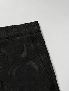 Manfinity AFTRDRK 男士复古双排扣背心和西装裤套装 - 黑色 - 查看 7